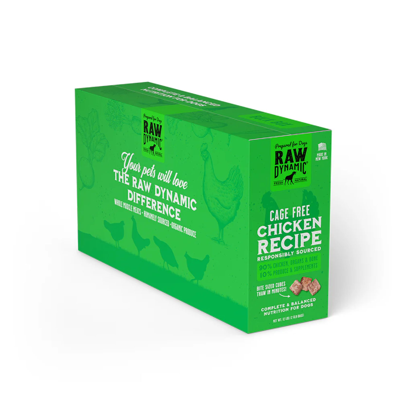 Raw Dynamic Raw Dynamic Frozen Raw Cage Free Chicken Formula for Dogs