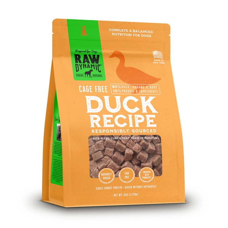 Raw Dynamic Raw Dynamic Frozen Raw Cage Free Duck Formula for Dogs