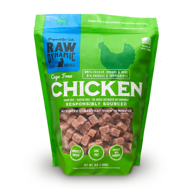 Raw Dynamic Raw Dynamic Frozen Raw Cage Free Chicken Formula for Cats