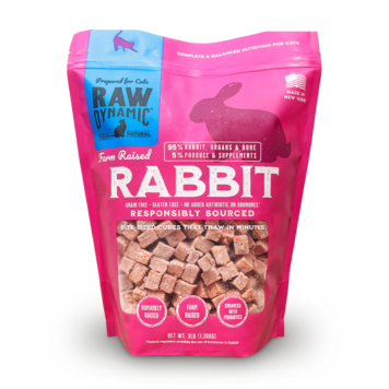 Raw Dynamic Raw Dynamic Frozen Raw Farm Raised Rabbit Formula for Cats
