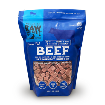 Raw Dynamic Raw Dynamic Frozen Raw Grass Fed Beef Formula for Cats
