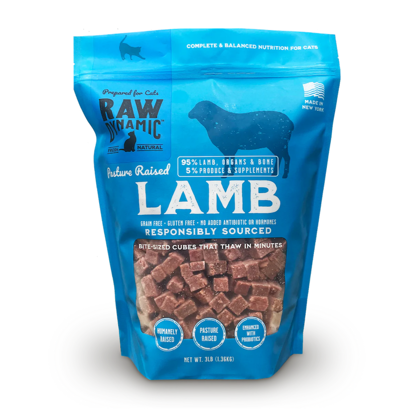 Raw Dynamic Raw Dynamic Frozen Raw Pasture Raised Lamb Formula for Cats