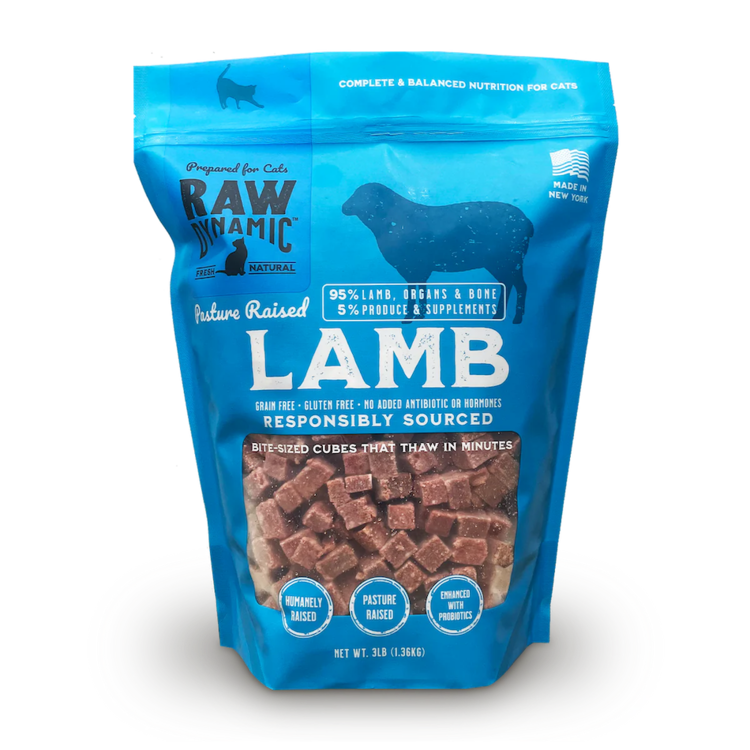 Raw Dynamic Raw Dynamic Frozen Raw Pasture Raised Lamb Formula for Cats