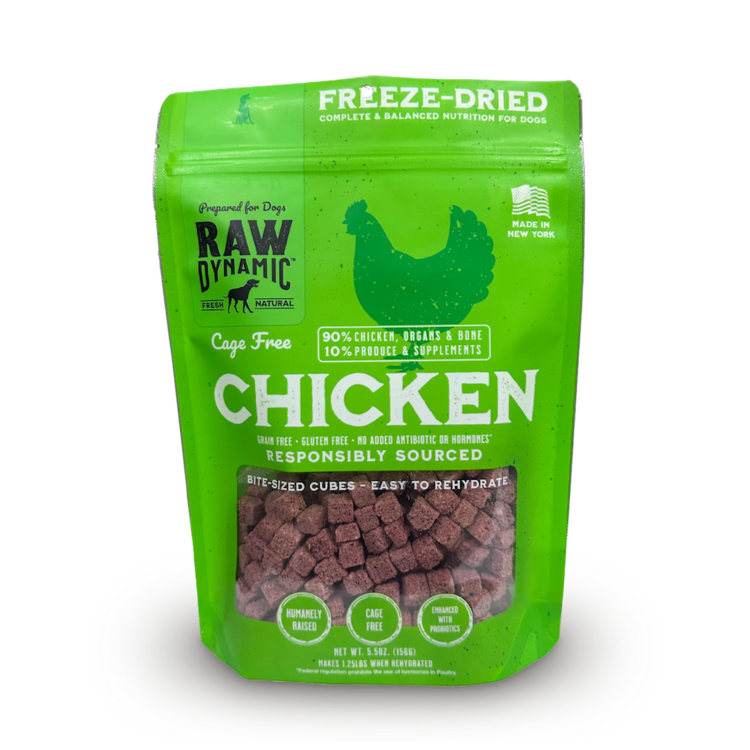 Raw Dynamic Raw Dynamic Freeze-Dried Cage Free Chicken Formula for Dogs