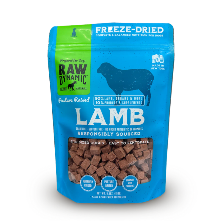 Raw Dynamic Raw Dynamic Freeze-Dried Pasture Raised Lamb Formula for Dogs