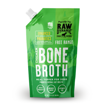 Raw Dynamic Raw Dynamic Free Range Chicken Bone Broth Meal Topper for Dogs