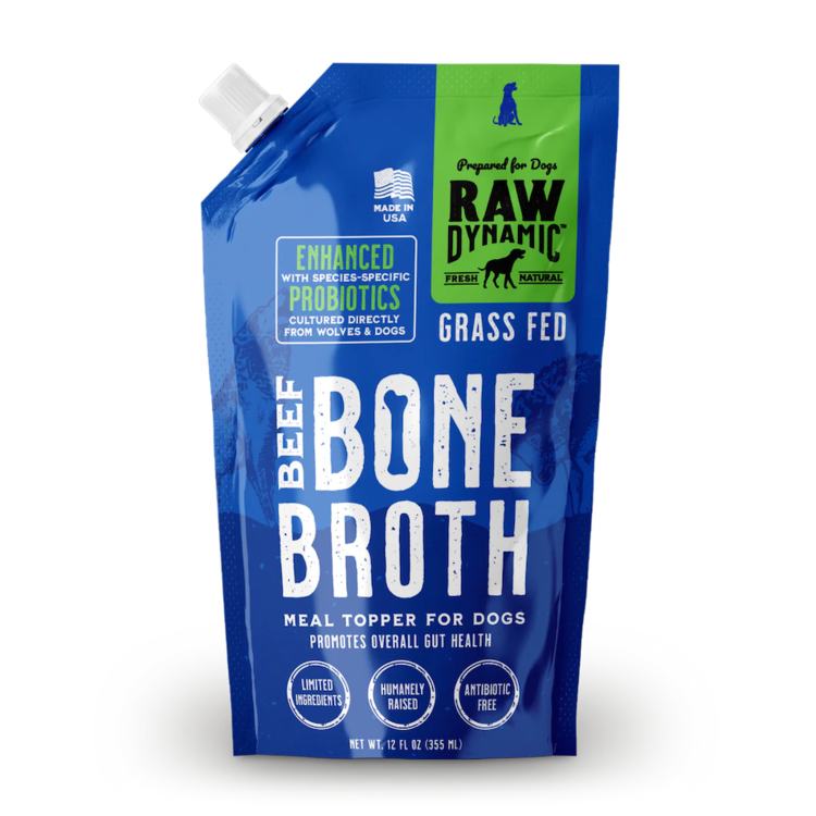 Raw Dynamic Raw Dynamic Grass Fed Beef Bone Broth Meal Topper for Dogs