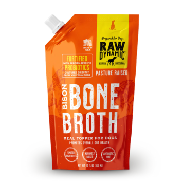 Raw Dynamic Raw Dynamic Pasture Raised Bison Bone Broth Meal Topper for Dogs