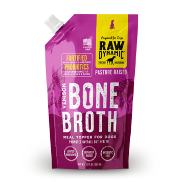 Raw Dynamic Raw Dynamic Pasture Raised Venison Bone Broth Meal Topper for Dogs