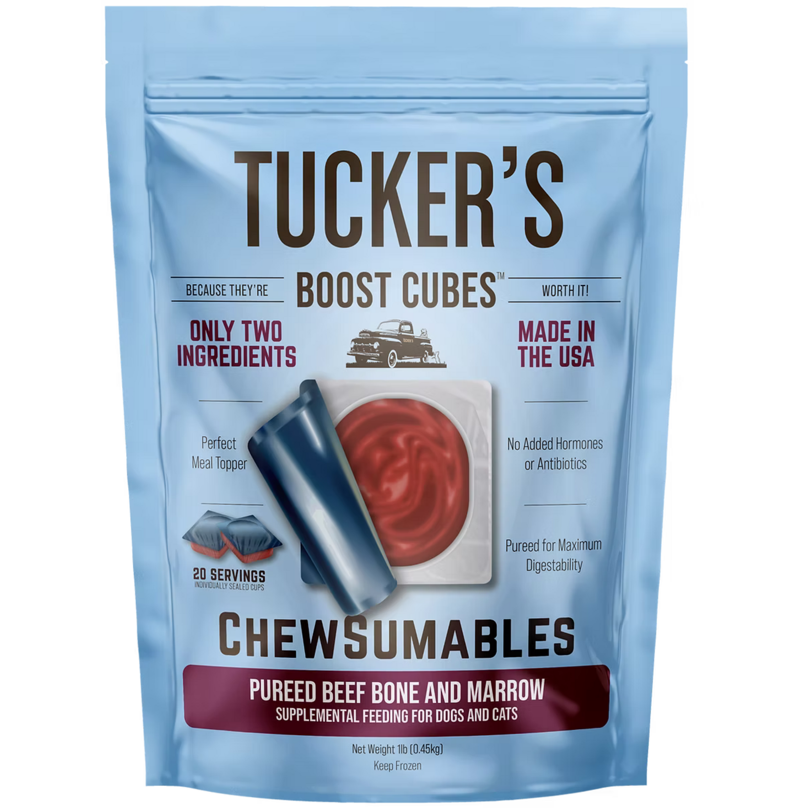 Tucker's Tucker's Boost Cubes - Chewsumables Pureed Beef Bone and Marrow