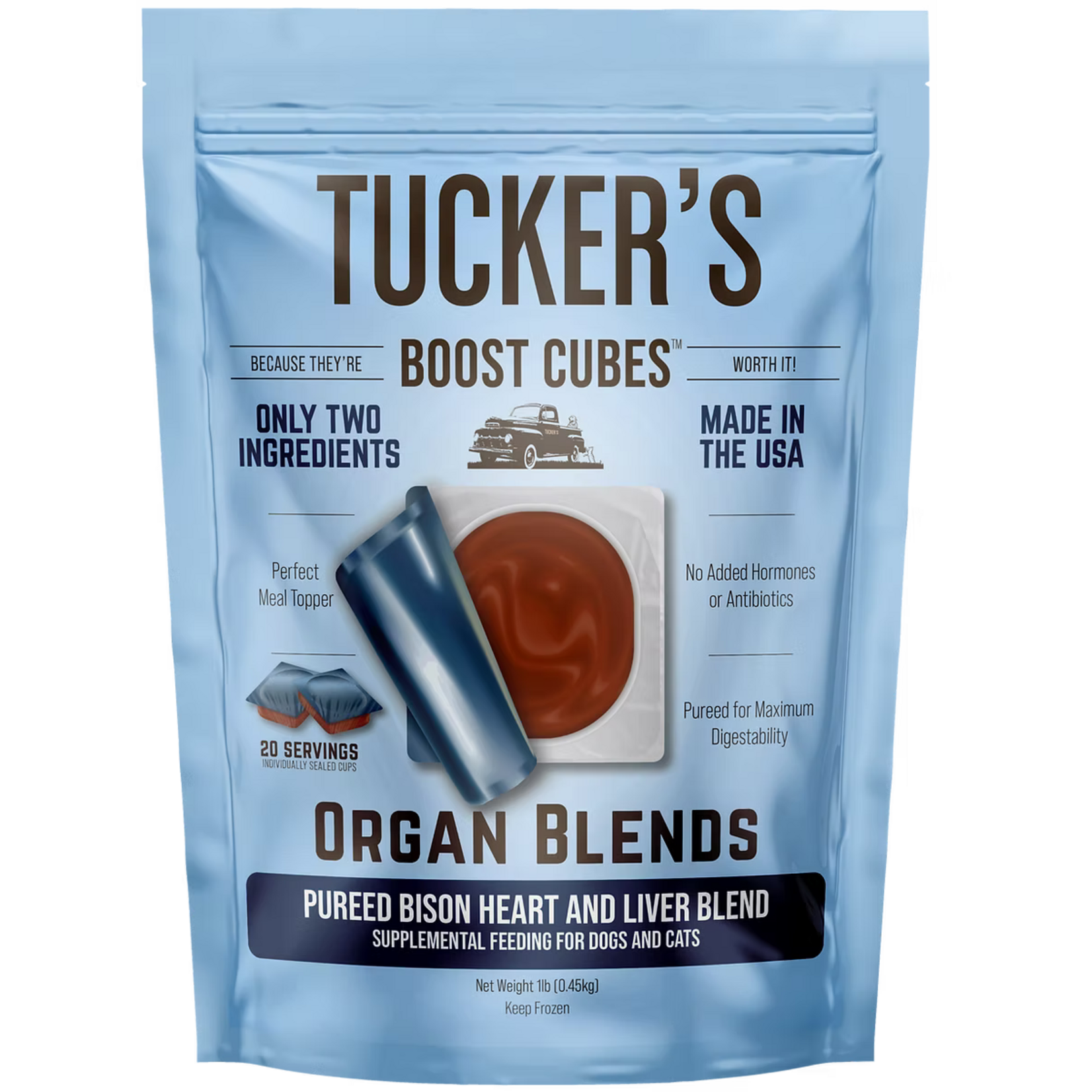 Tucker's Tucker's Boost Cubes - Organ Blends Pureed Bison Heart and Liver Blend