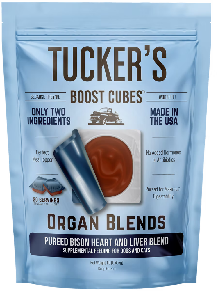 Tucker's Tucker's Boost Cubes - Organ Blends Pureed Bison Heart and Liver Blend