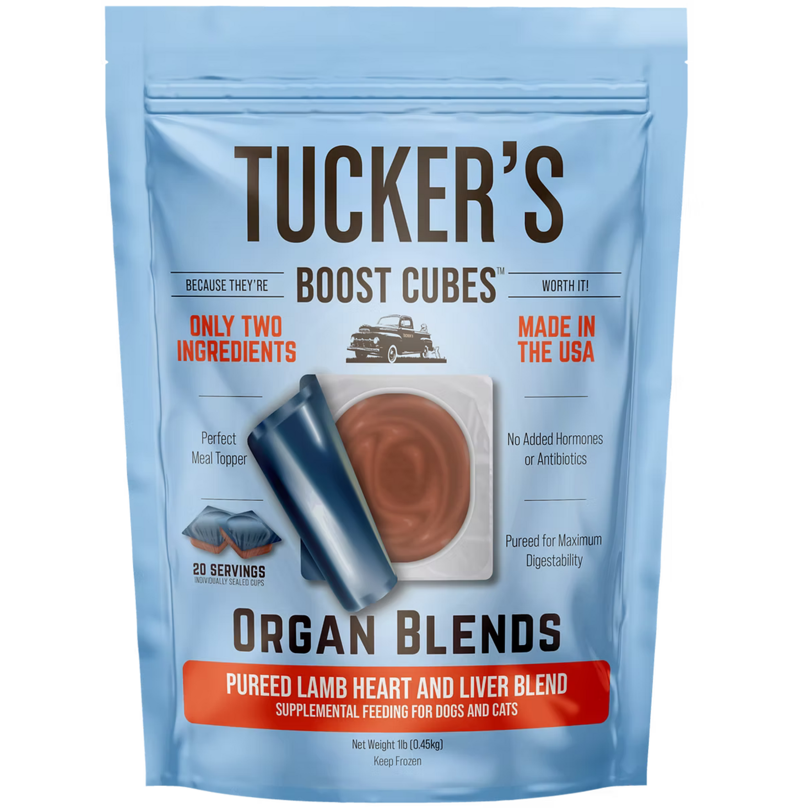Tucker's Tucker's Boost Cubes - Organ Blends Pureed Lamb Heart and Liver Blend