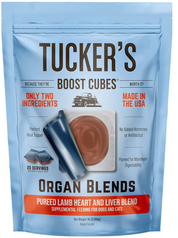 Tucker's Tucker's Boost Cubes - Organ Blends Pureed Lamb Heart and Liver Blend
