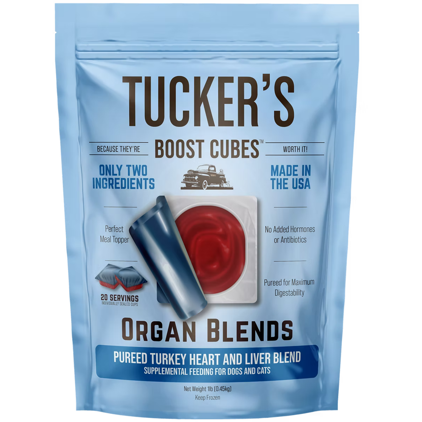 Tucker's Tucker's Boost Cubes - Organ Blends Pureed Turkey Heart and Liver Blend