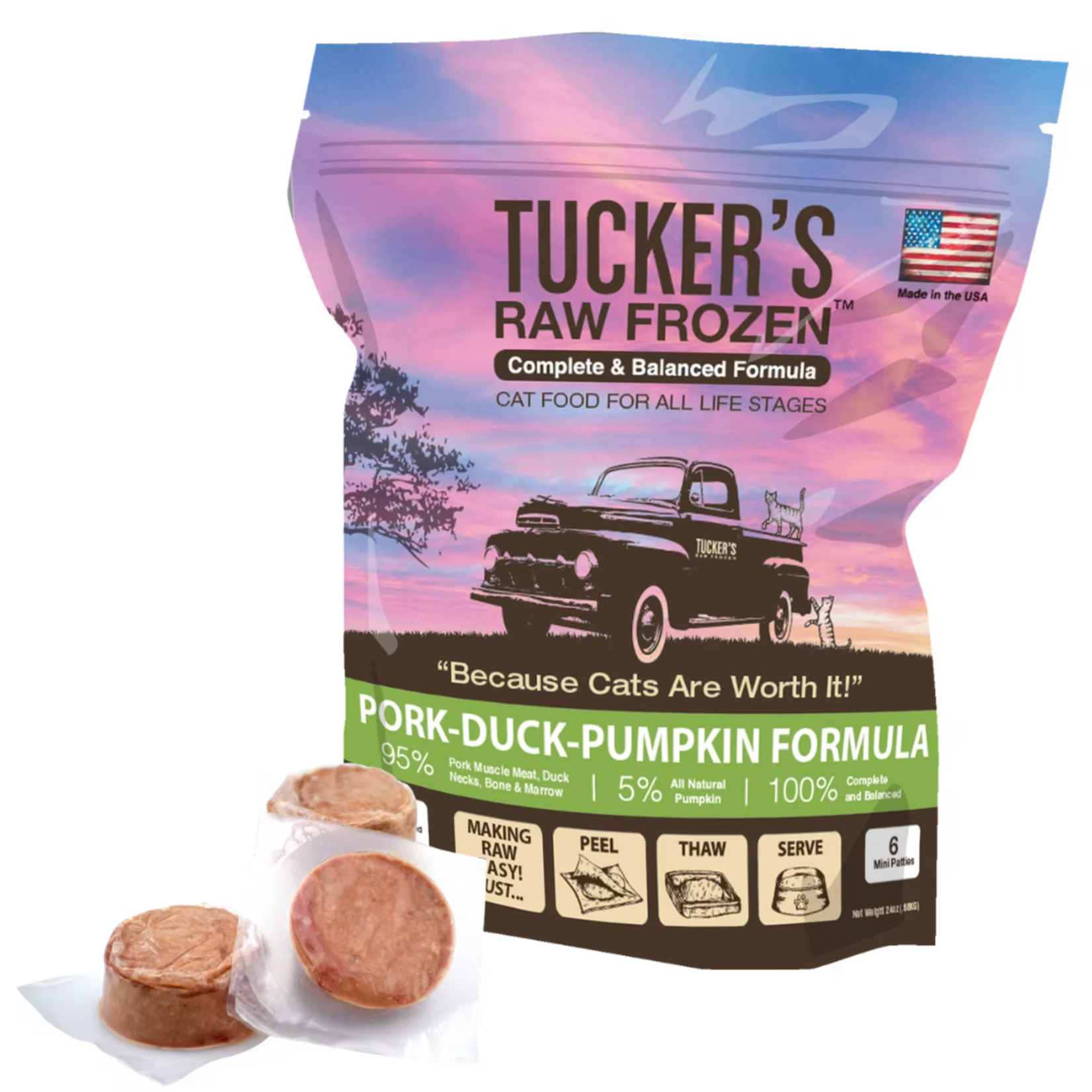 Tucker's Tucker's Raw Frozen Pork-Duck-Pumpkin Formula for Cats