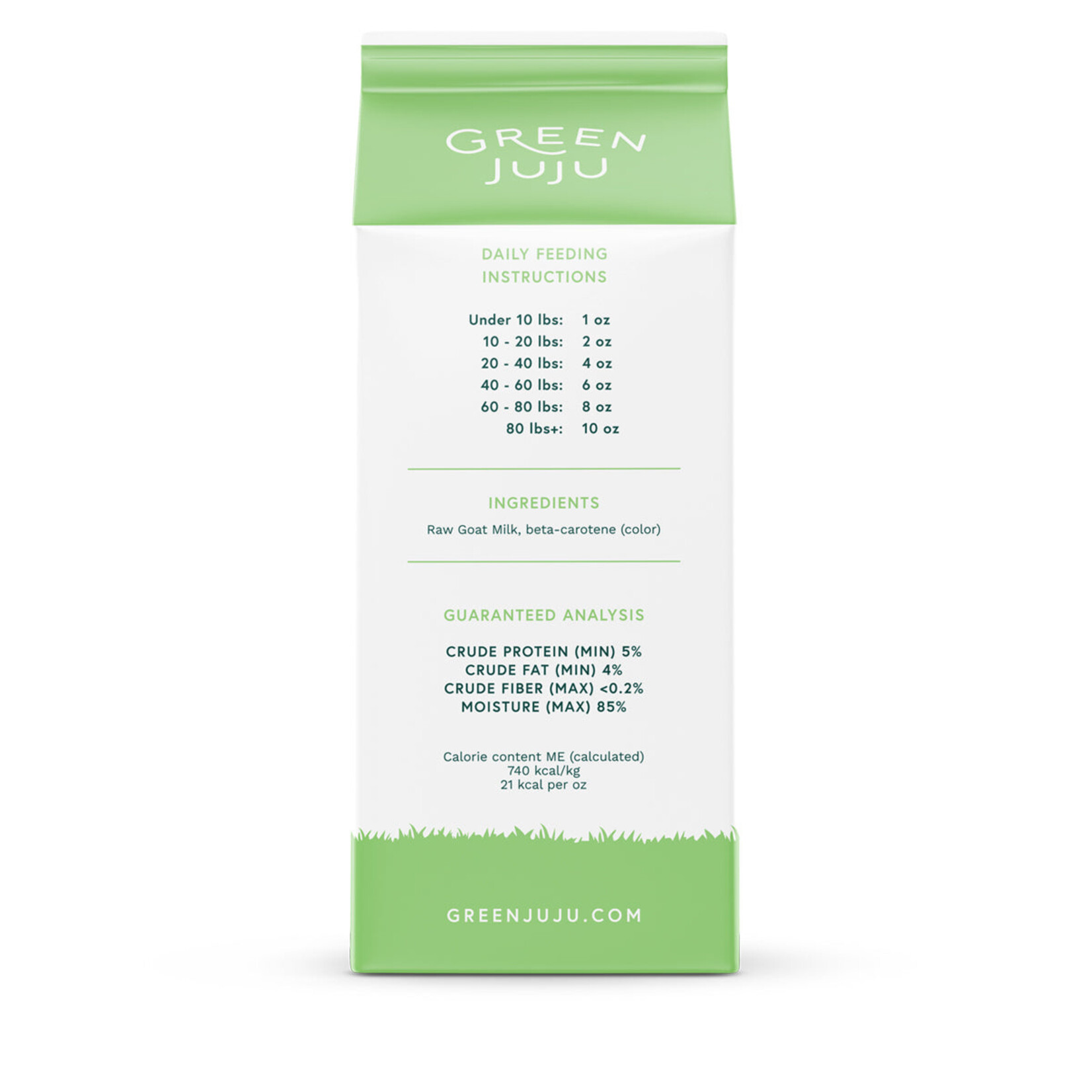 Green Juju Green Juju Raw Goat's Milk