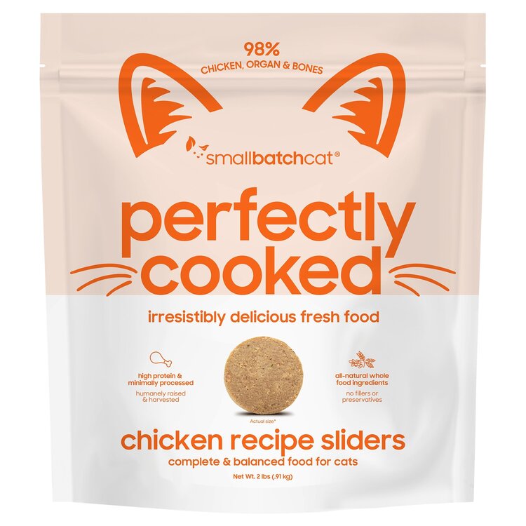 Smallbatch Smallbatch Cat - Perfectly Cooked Chicken Recipe Sliders for Cats