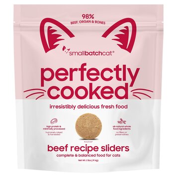 Smallbatch Smallbatch Cat - Perfectly Cooked Beef Recipe Sliders for Cats
