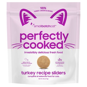 Smallbatch Smallbatch Cat - Perfectly Cooked Turkey Recipe Sliders for Cats