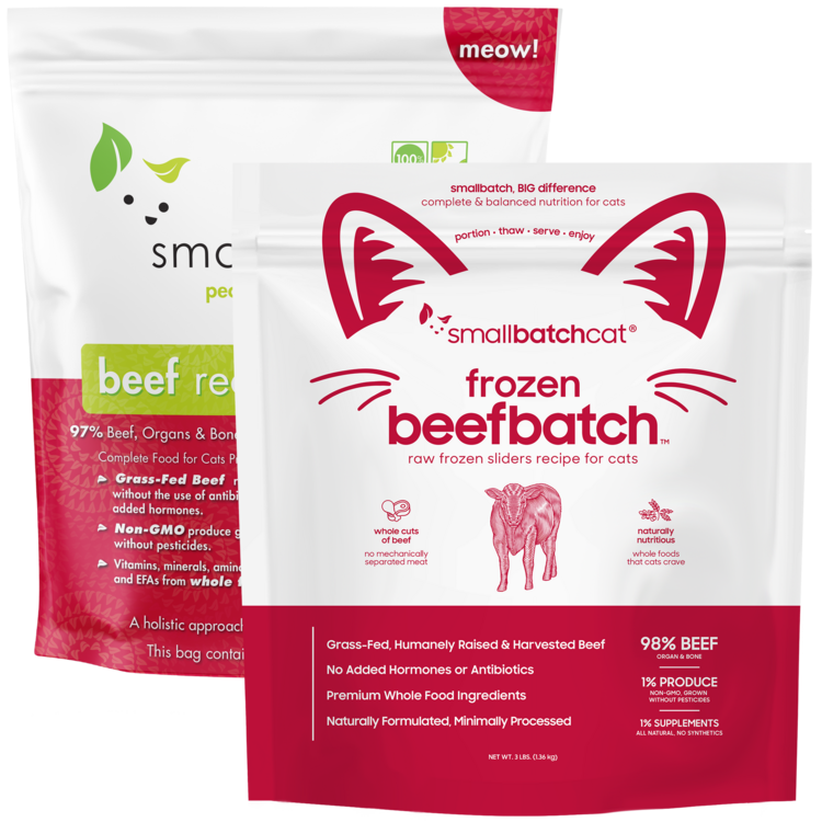 Smallbatch Smallbatch Cat - Frozen Raw Beef Batch Sliders