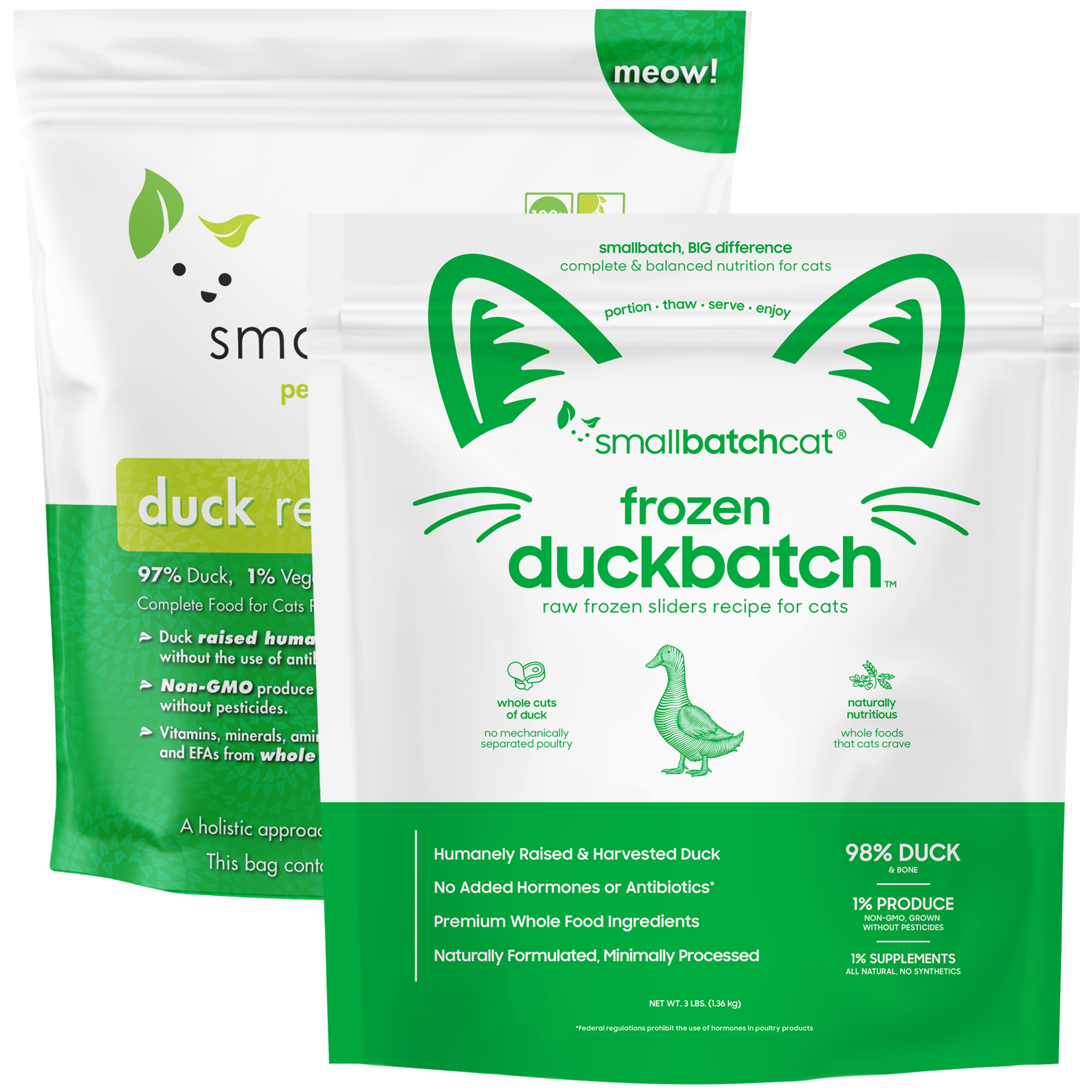 Smallbatch Smallbatch Cat - Frozen Raw Duck Batch Sliders