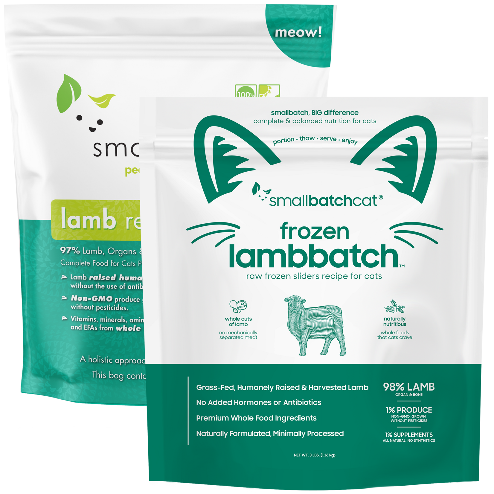 Smallbatch Smallbatch Cat - Frozen Raw Lamb Batch Sliders