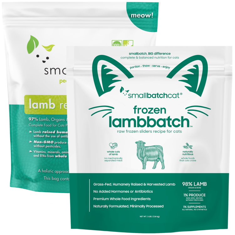 Smallbatch Smallbatch Cat - Frozen Raw Lamb Batch Sliders