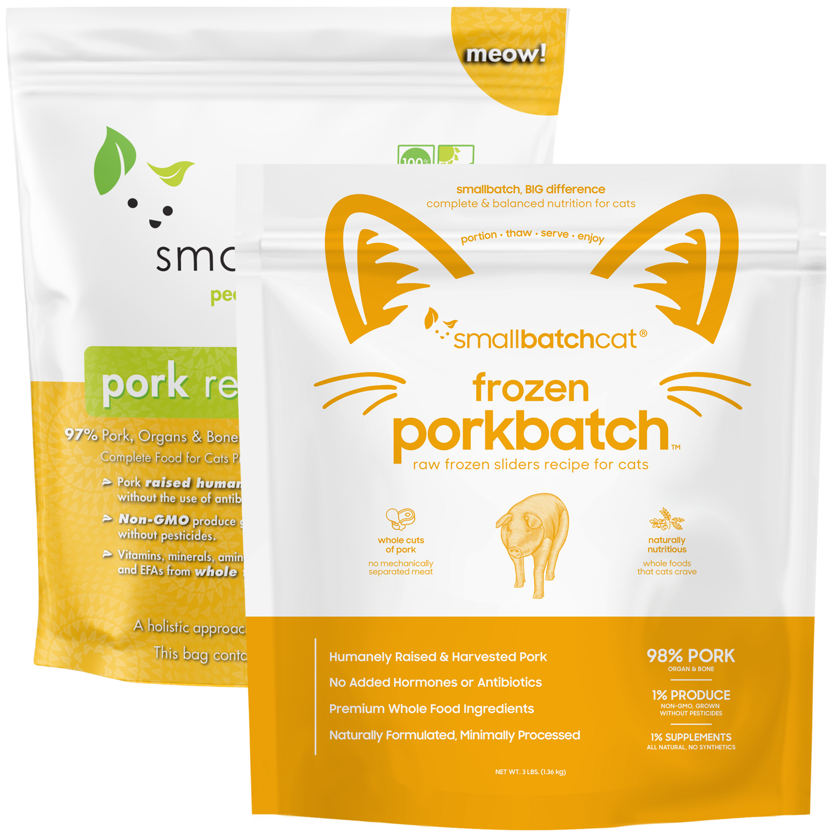 Smallbatch Smallbatch Cat - Frozen Raw Pork Batch Sliders