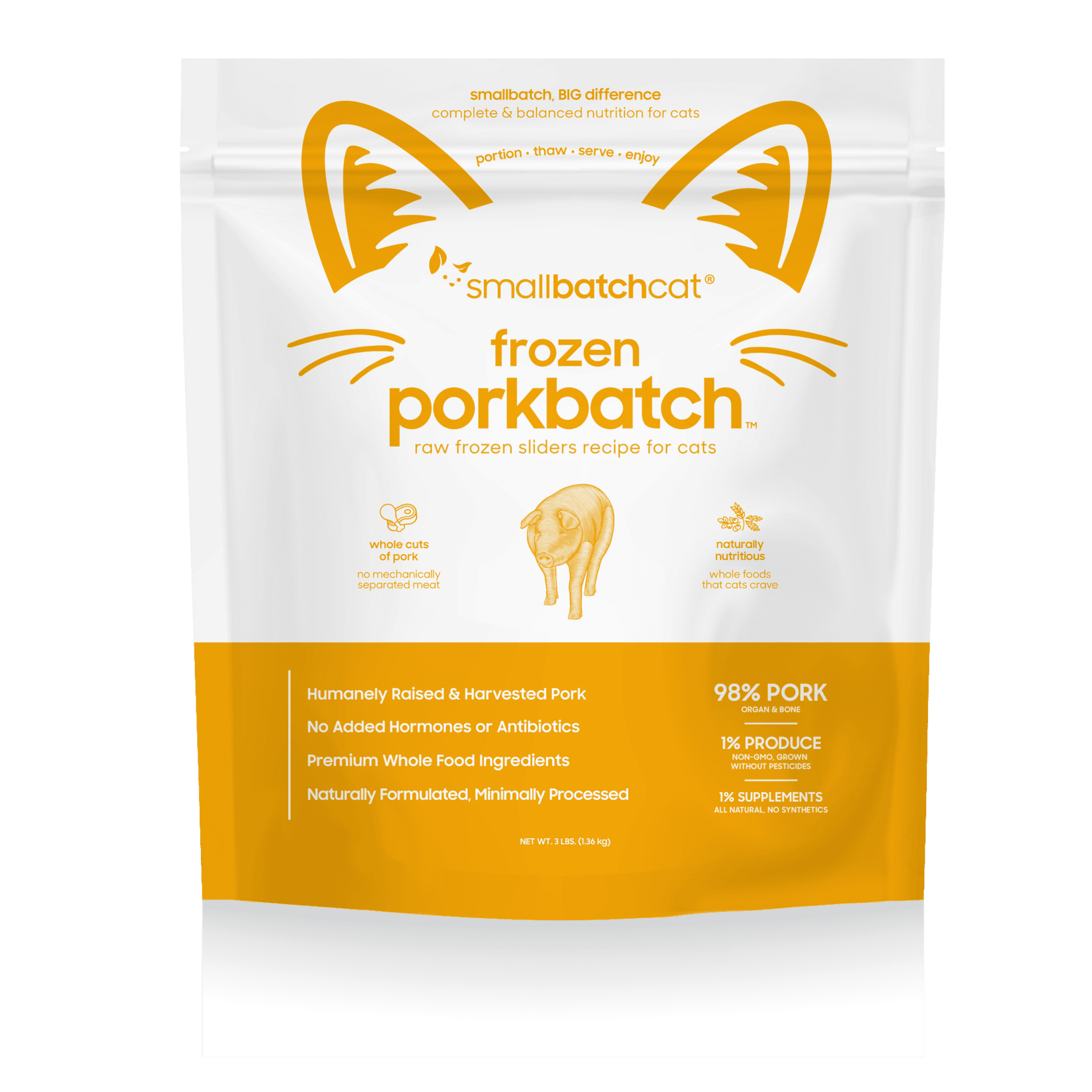 Smallbatch Smallbatch Cat - Frozen Raw Pork Batch Sliders