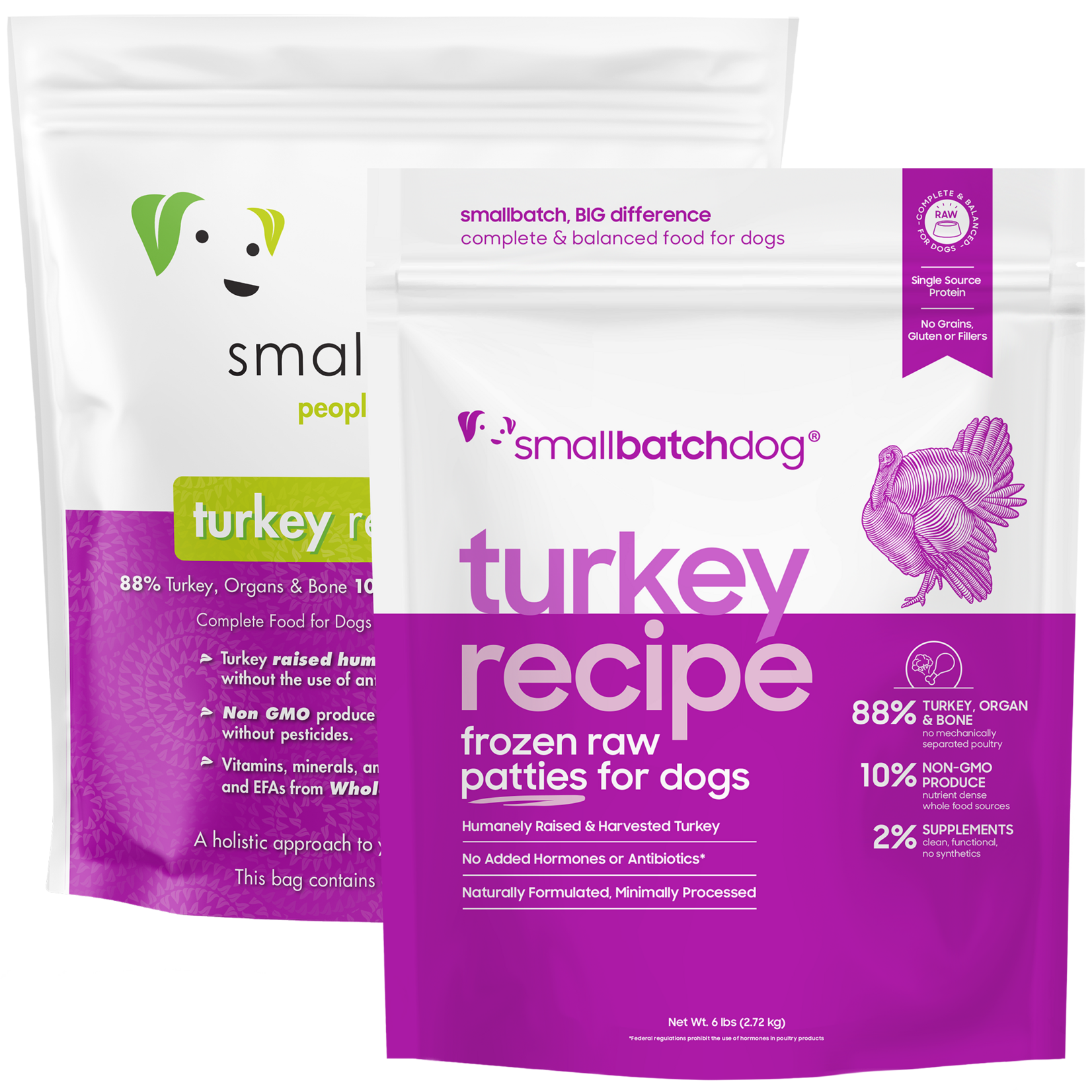 Smallbatch Smallbatch Dog - Frozen Raw Turkey Recipe