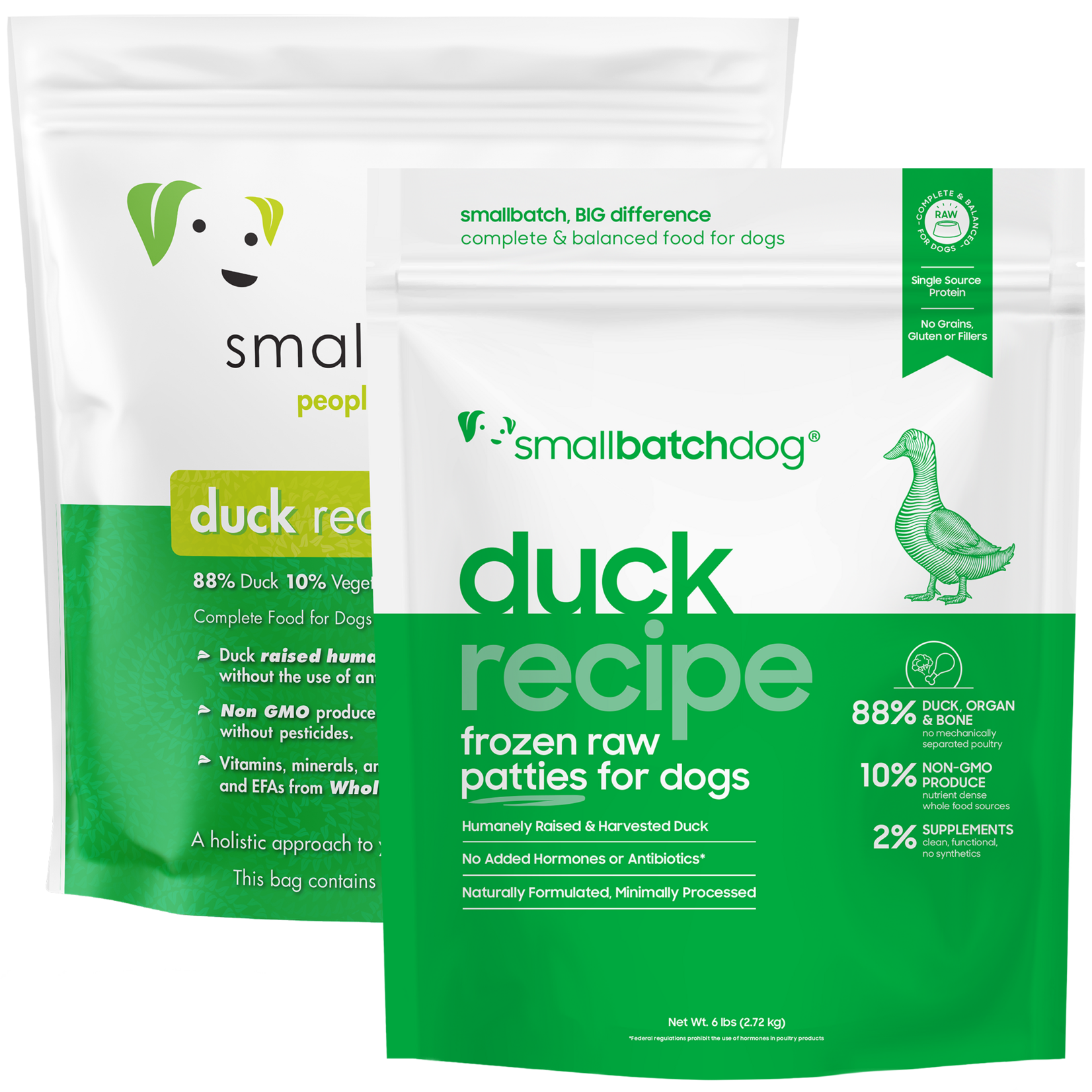 Smallbatch Smallbatch Dog - Frozen Raw Duck Recipe
