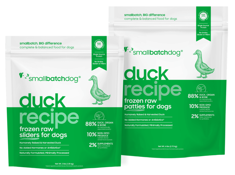 Smallbatch Smallbatch Dog - Frozen Raw Duck Recipe