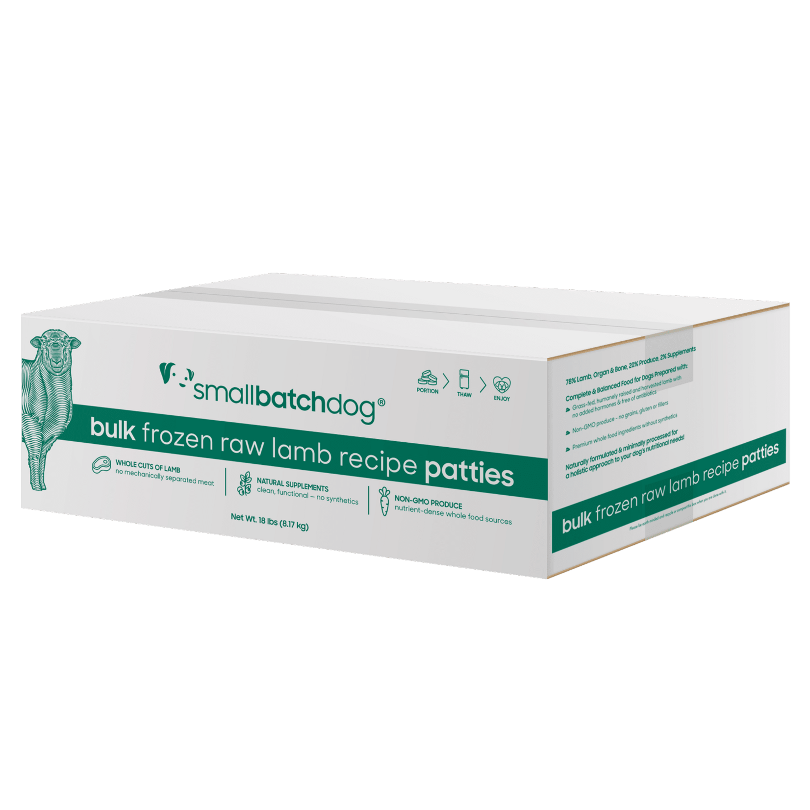 Smallbatch Smallbatch Dog - Frozen Raw Lamb Recipe