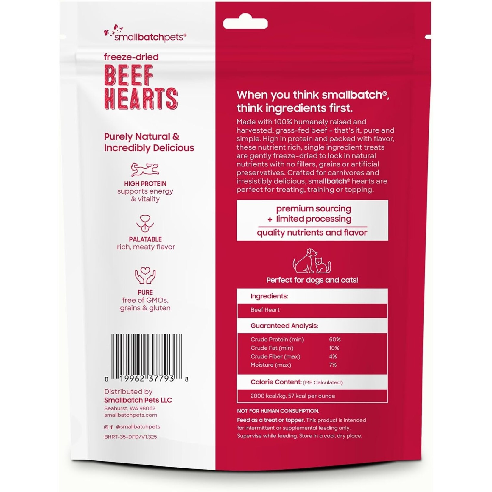 Smallbatch Smallbatch Freeze Dried Beef Hearts