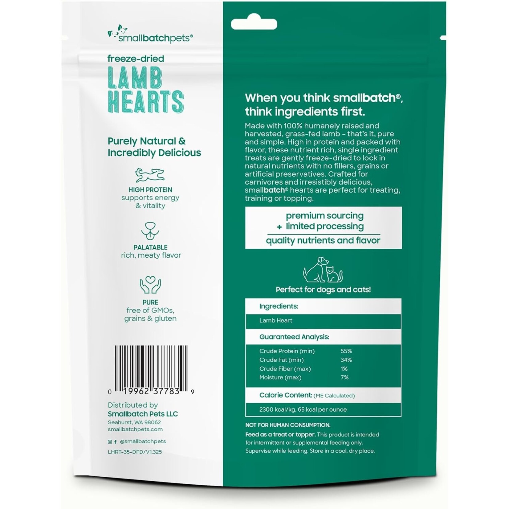 Smallbatch Smallbatch Freeze Dried Lamb Hearts