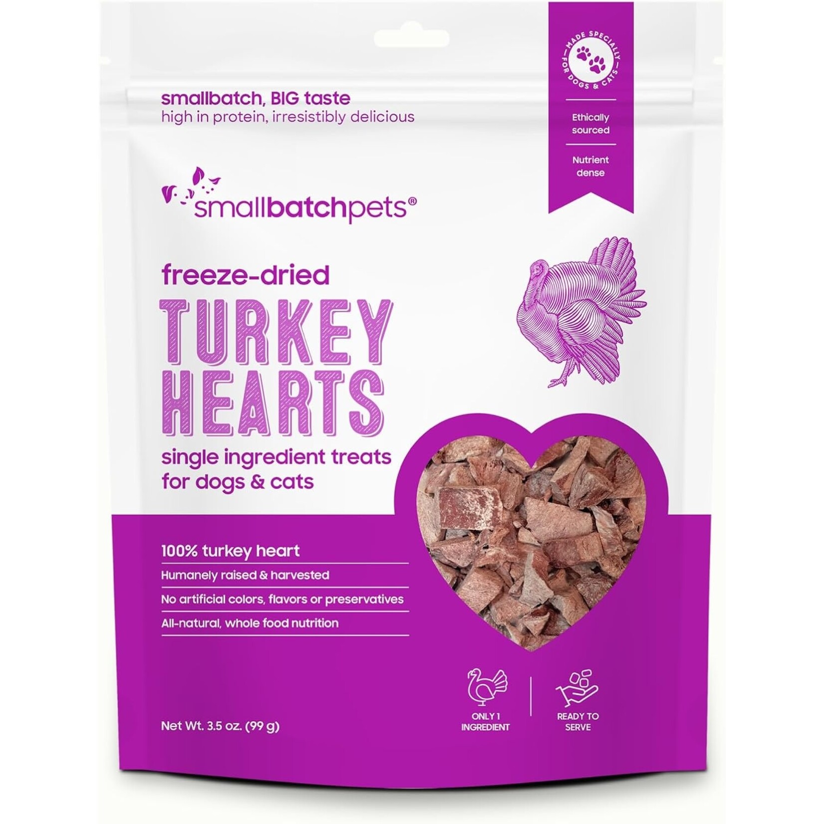 Smallbatch Smallbatch Freeze Dried Turkey Hearts