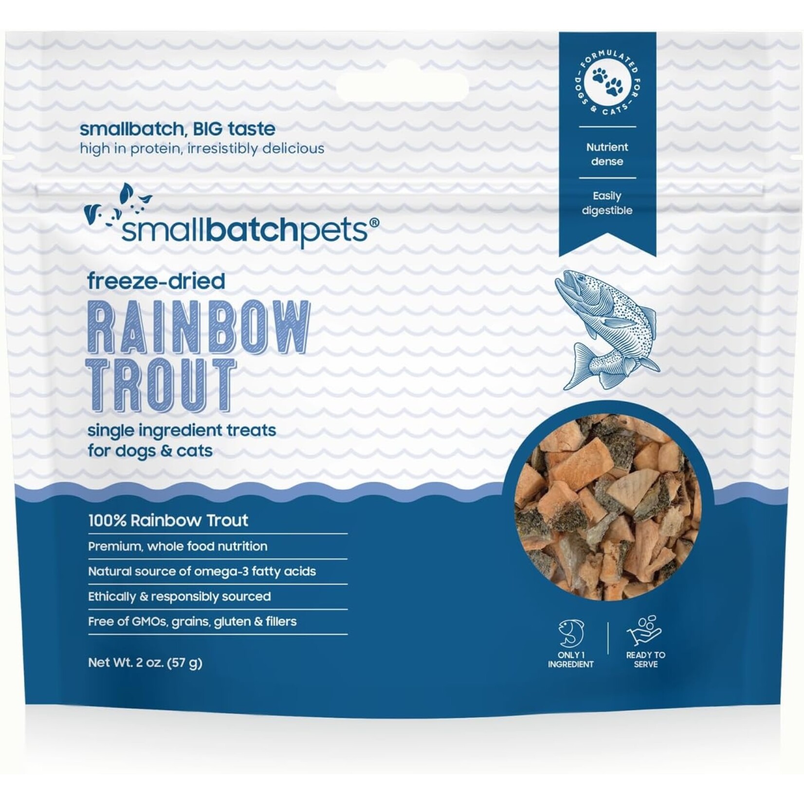 Smallbatch Smallbatch Freeze-Dried Rainbow Trout Treats