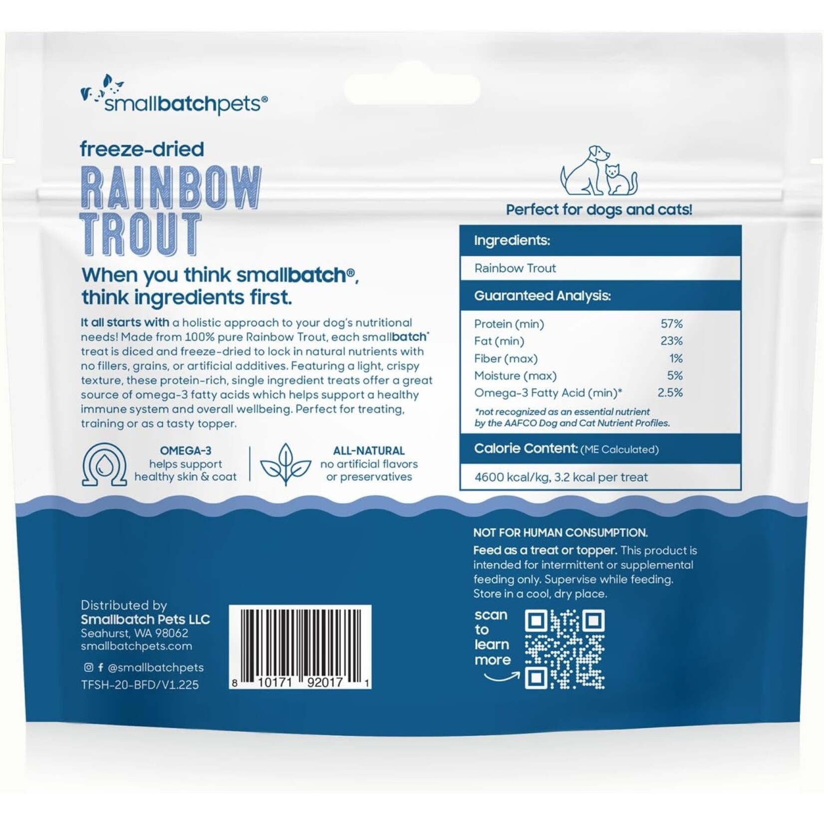 Smallbatch Smallbatch Freeze-Dried Rainbow Trout Treats