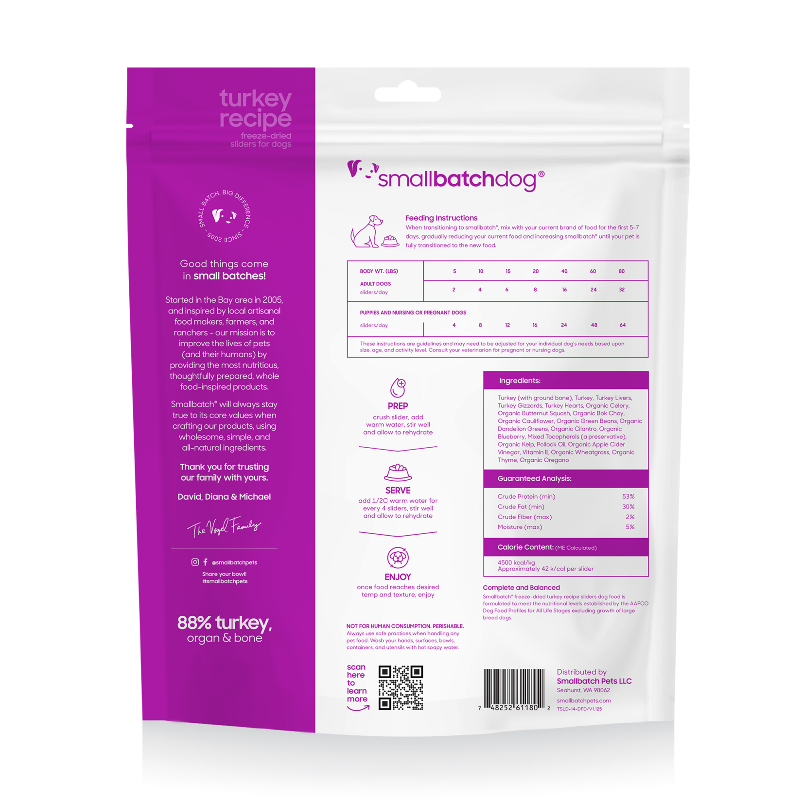 Smallbatch Smallbatch Dog - Freeze Dried Turkey Batch Sliders