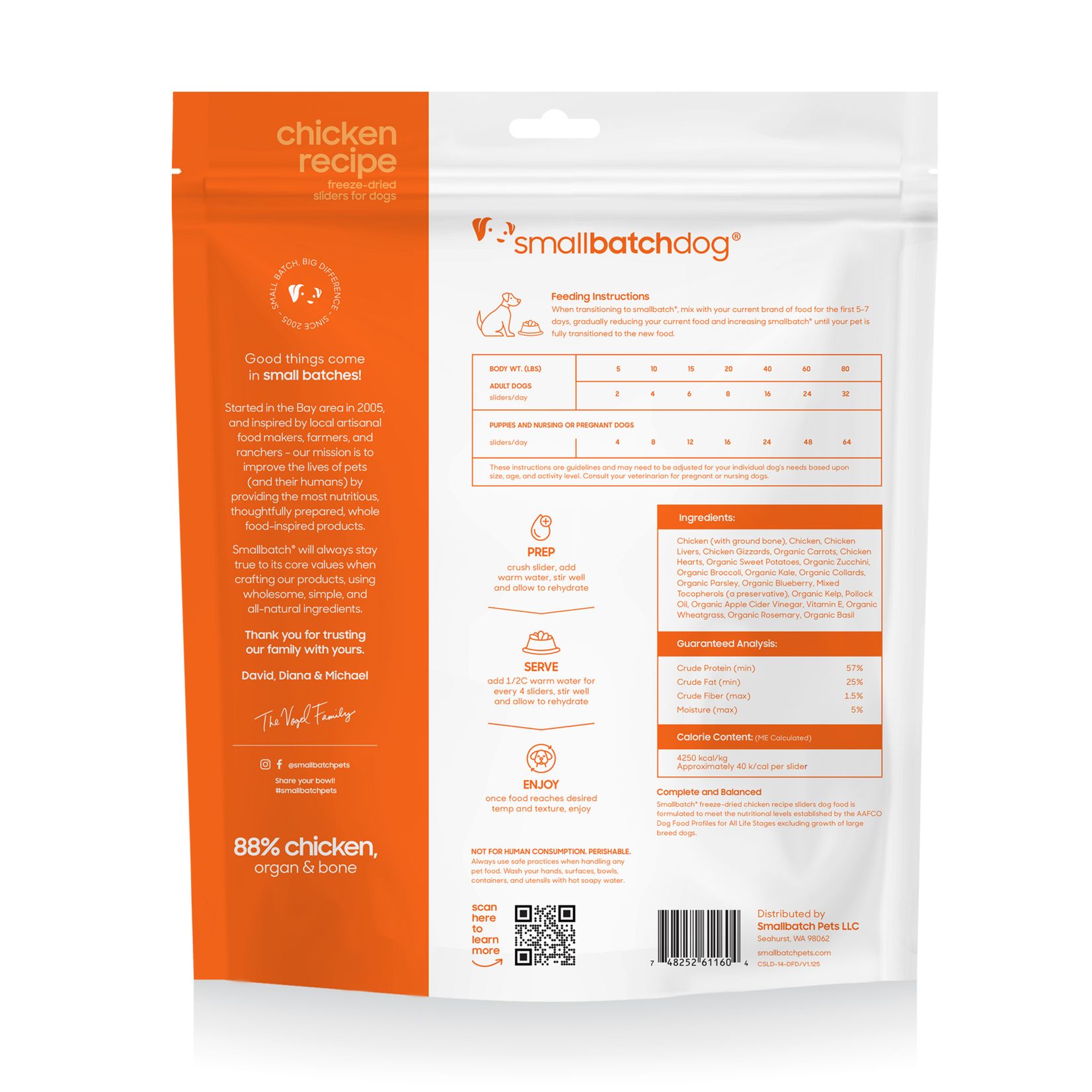 Smallbatch Smallbatch Dog - Freeze Dried Chicken Batch Sliders