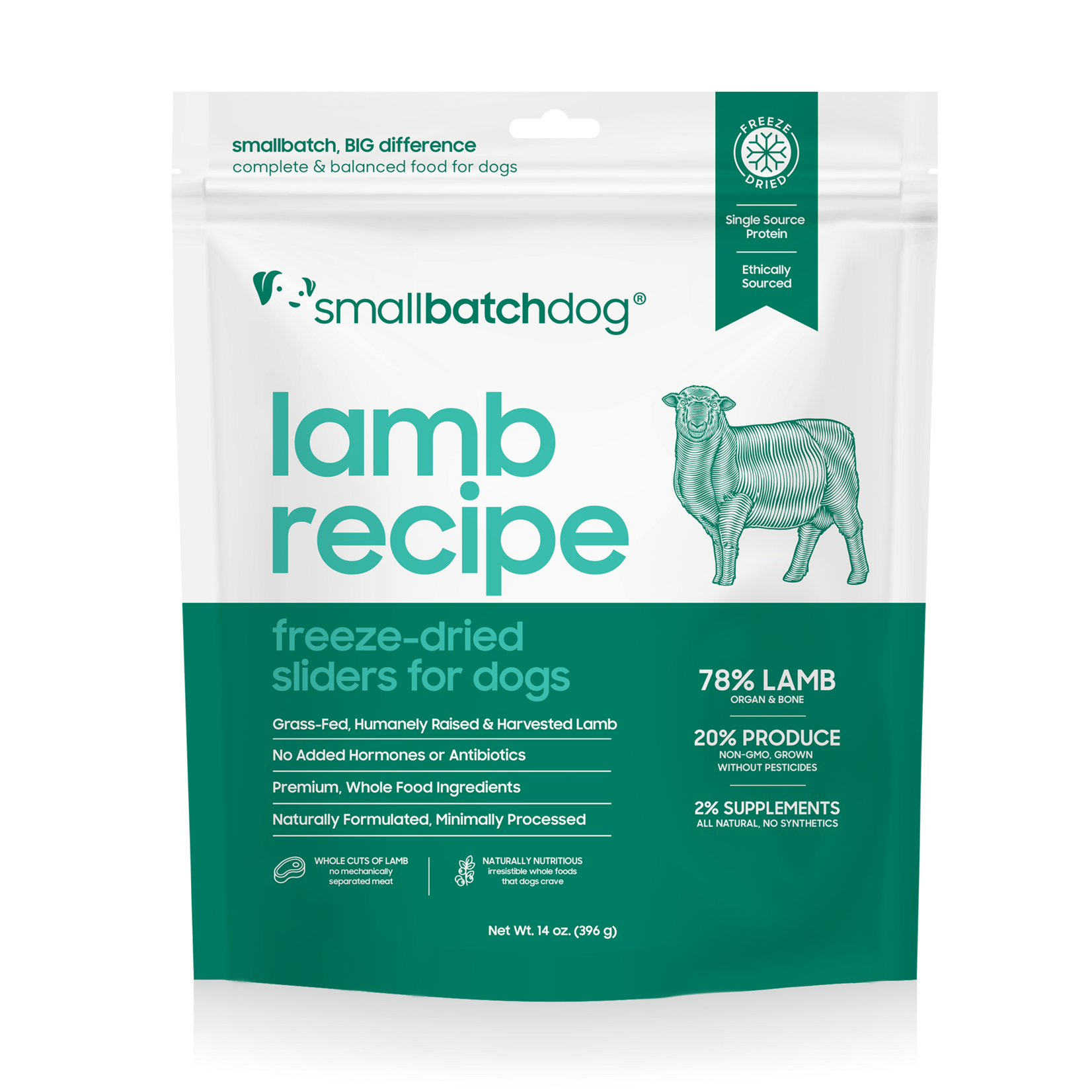 Smallbatch Smallbatch Dog - Freeze Dried Lamb Batch Sliders