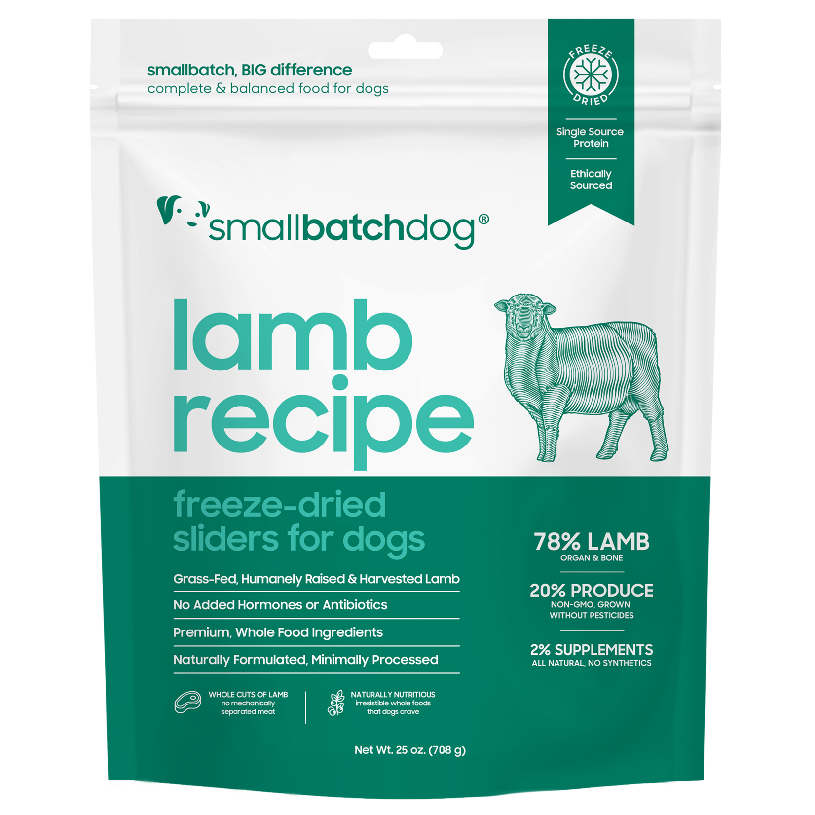 Smallbatch Smallbatch Dog - Freeze Dried Lamb Batch Sliders