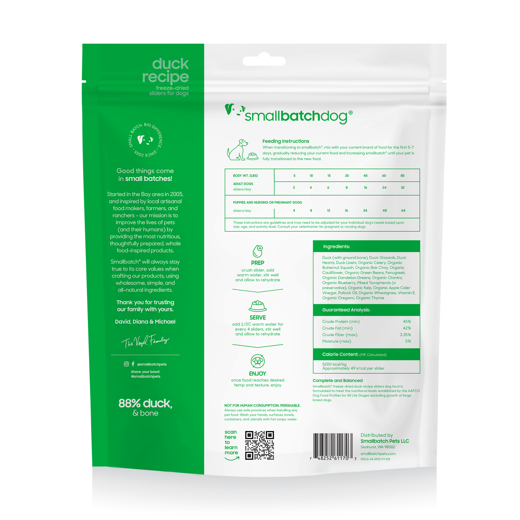 Smallbatch Smallbatch Dog - Freeze Dried Duck Batch Sliders