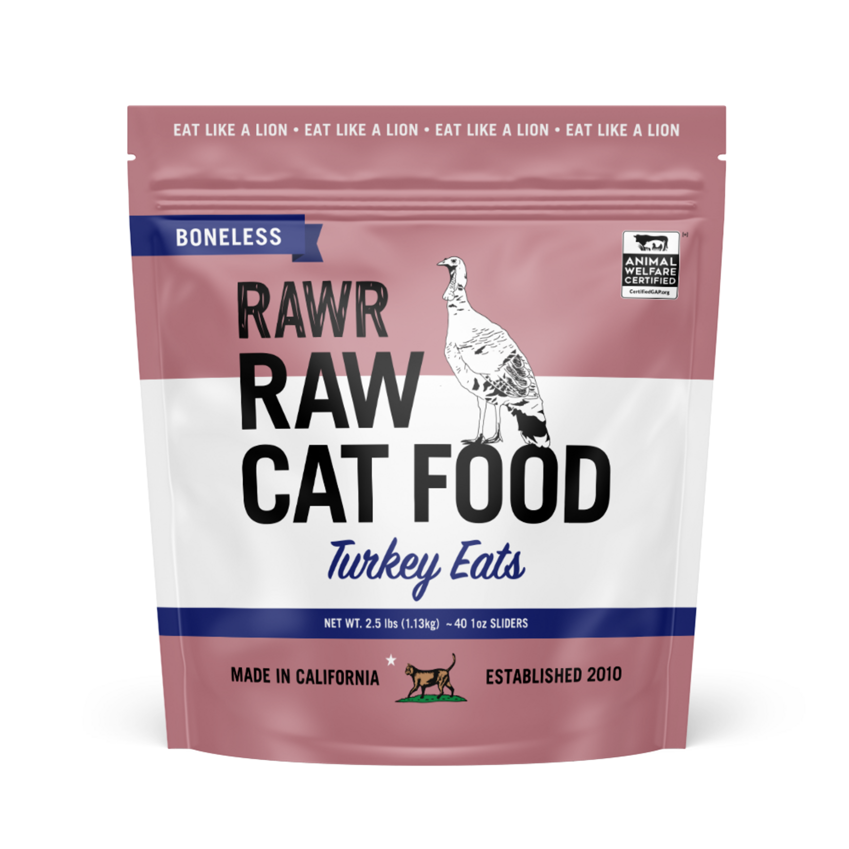 Rawr RAWR Raw Cat Food Boneless Turkey Eats