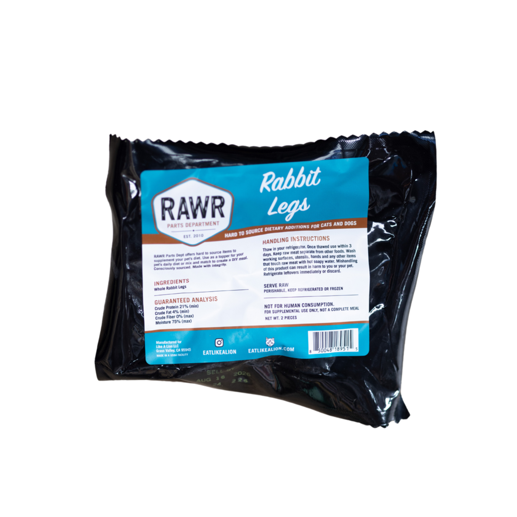 Rawr RAWR Parts Department - Frozen Rabbit Legs