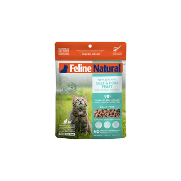 Feline Natural New Zealand Grain Free Freeze Dried Beef & Hoki Feast