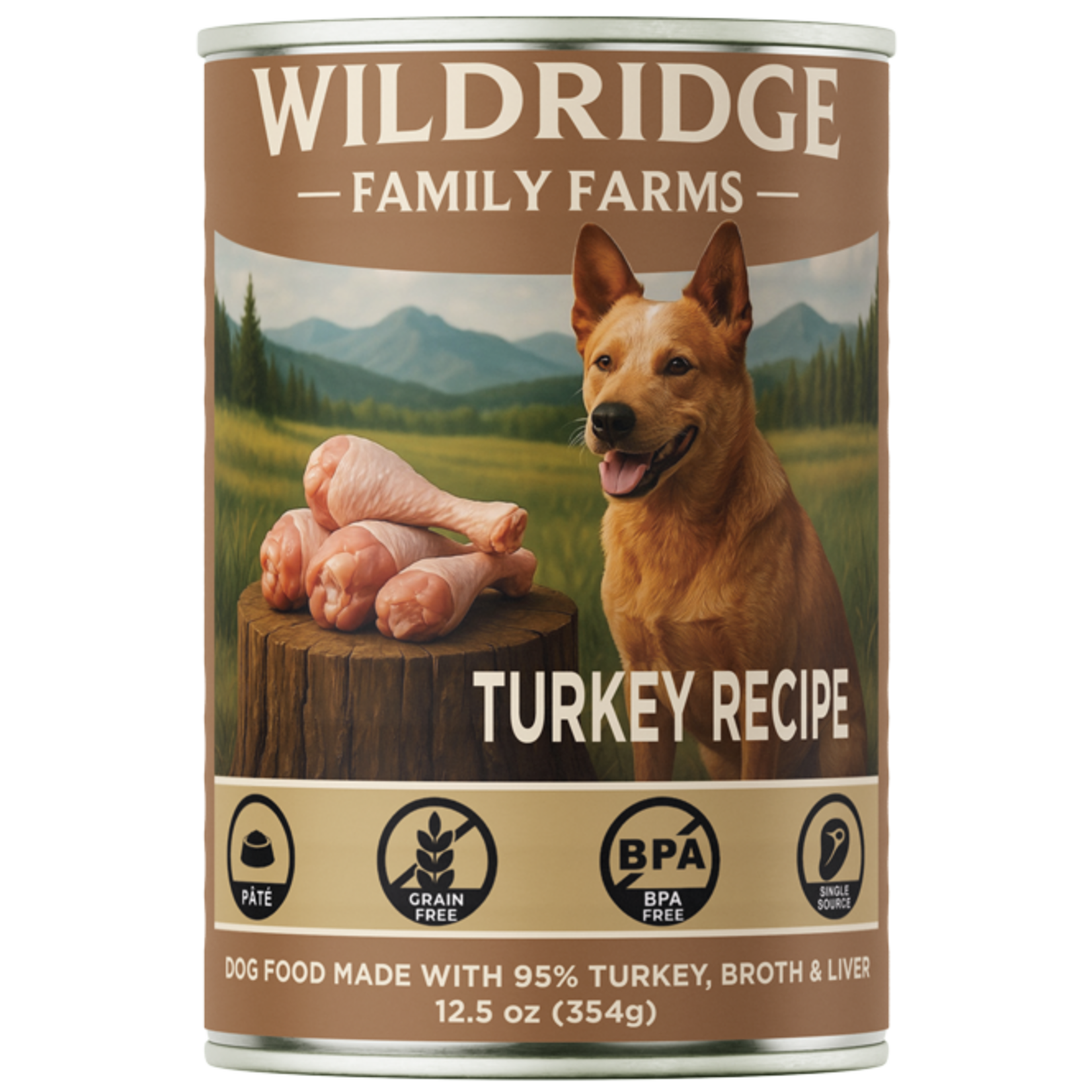 Wildridge Family Farms Wildridge Family Farms 95% Turkey Recipe Dog Food