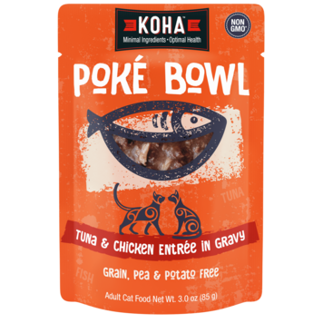 Koha Pet Food Koha Pet Food Poké Bowl - Tuna & Chicken Entrée in Gravy for Cats