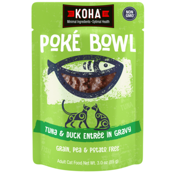 Koha Pet Food Koha Pet Food Poké Bowl - Tuna & Duck Entrée in Gravy for Cats